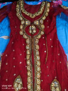 Beautiful Red Embroidered Lehenga Choli