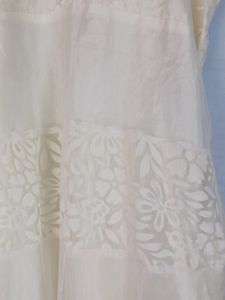 Long Salwar Cream Colour