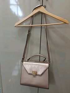 Dune London Metallic Nude Bag