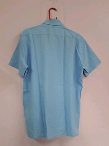 Light Blue Short Sleeve Men's Shirt