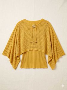 Mustard Yellow Knit Top