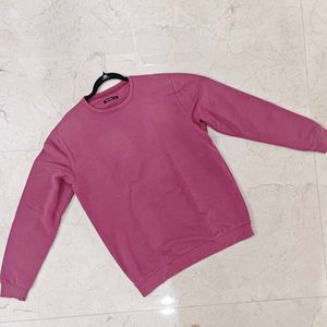 Zudio Pink Full Sleeve Pullover | Size XL
