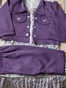 Girls Tiered Floral Dress with Jacket