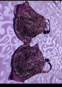 (Enamor)Elegant Purple Lace Bra