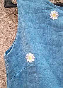 Cute Daisy Denim Dress