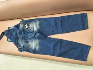 Stylish Distressed Denim Overalls for Women