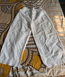 Elegant White Palazzo Pants for Women