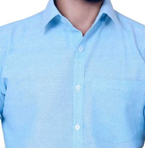 Men's Sky Blue Casual Shirt