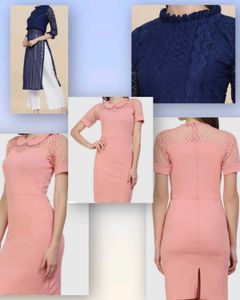 Two Dresses -  Women Bodycon Pink Mini/Short Dress