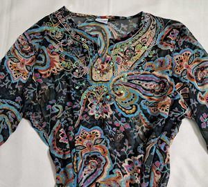 Y2k Vintage Forest Fairy Desi Chatpata Kurta Top