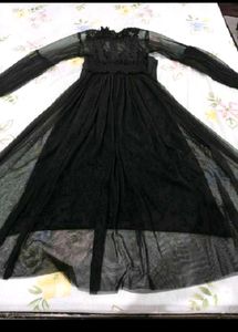 Elegant Black Lace Dress &amp; Tropical Mini Dres