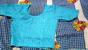 Beautiful Blue Saree with Blouse