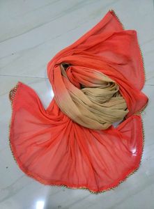Elegant Orange Kurta Set with Dupatta