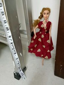 Vintage Barbie Doll Red Heart Dress