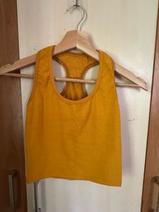 Mustard Yellow Racerback Tank Top