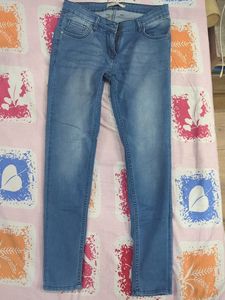 Mast And Harbour Skinny Fit Blue Jeans