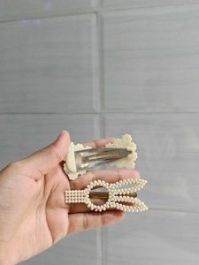 Pearl Hair Clips Set