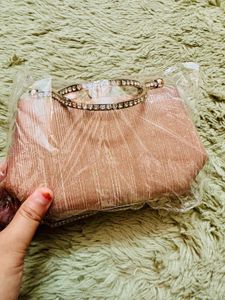 Elegant Rose Gold Clutch Bag