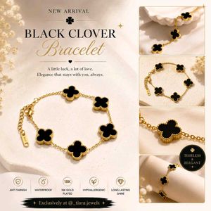 Black Clover Bracelet - Elegant &amp; Timeless