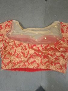 Red Floral Blouse