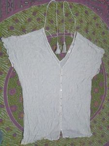 White Textured top