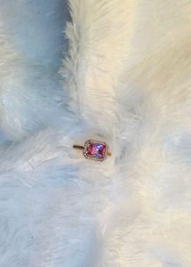 Elegant Pink Gemstone Ring