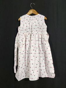 Pink Heart Dress ( Girls) | Chest 26| Length 26