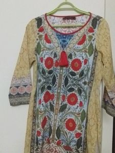 Long Printed Full Sleeve Kurta