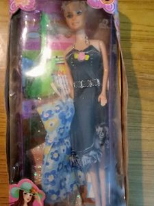 Cute Rubber Barbie Doll Set