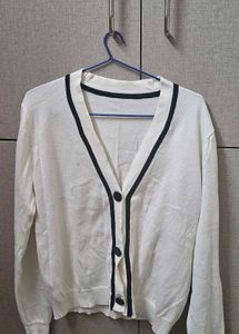 Stylish White Cardigan