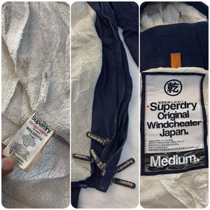 Superdry Navy Hooded Jacket