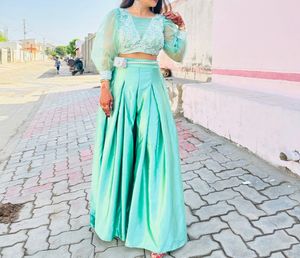 Plazo Pants With Blouse