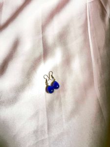 Cobalt Blue Teardrop Earrings