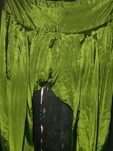 Flowy Green Silk Palazzos