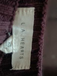 LA Hearts by PacSun Women's Burgundy and Brown T-s