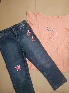 Kids Star Sequence DENIM