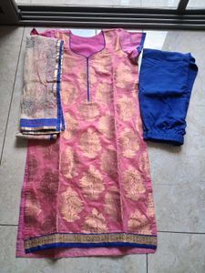 Elegant Pink Kurta Set with Dupatta