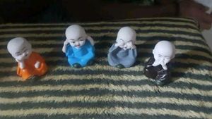 Set of 4 Monk Figurines