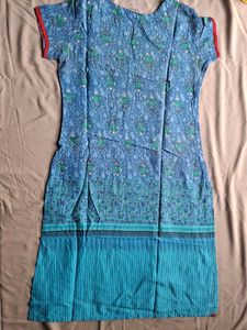 Blue Printed Kurta