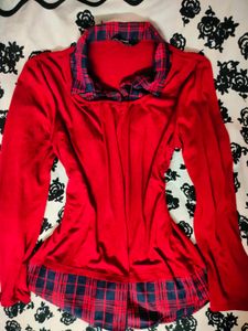 Y2K Preppy Tartan Plaid Academia Top