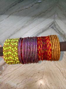 Vibrant Multicolor Bangle (4 Set)