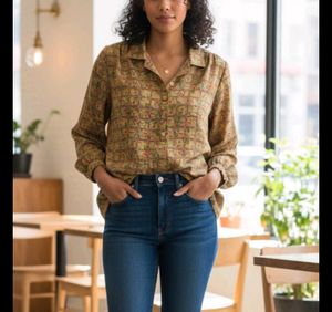 Vintage Patterned Blouse