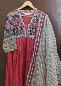 New Unused PureCotton Biba Brand AnarkaliSuit