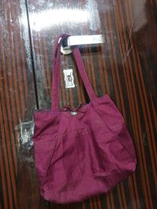 Maroon Tote Bag