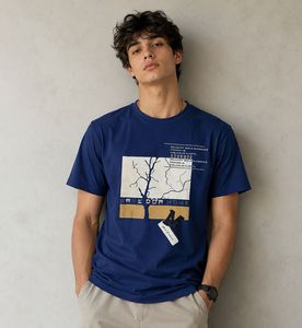 Unisex Blue Graphic T-Shirt