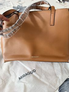 Miraggio Tan Handbag