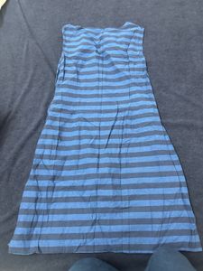 Blue Striped Cotton Kurta