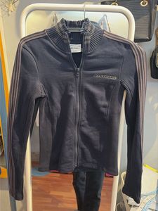 Blue Zip-Up Track Jacket