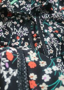 Floral Print Button-Up Blouse