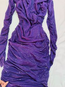 Sparkling Purple Party Dress